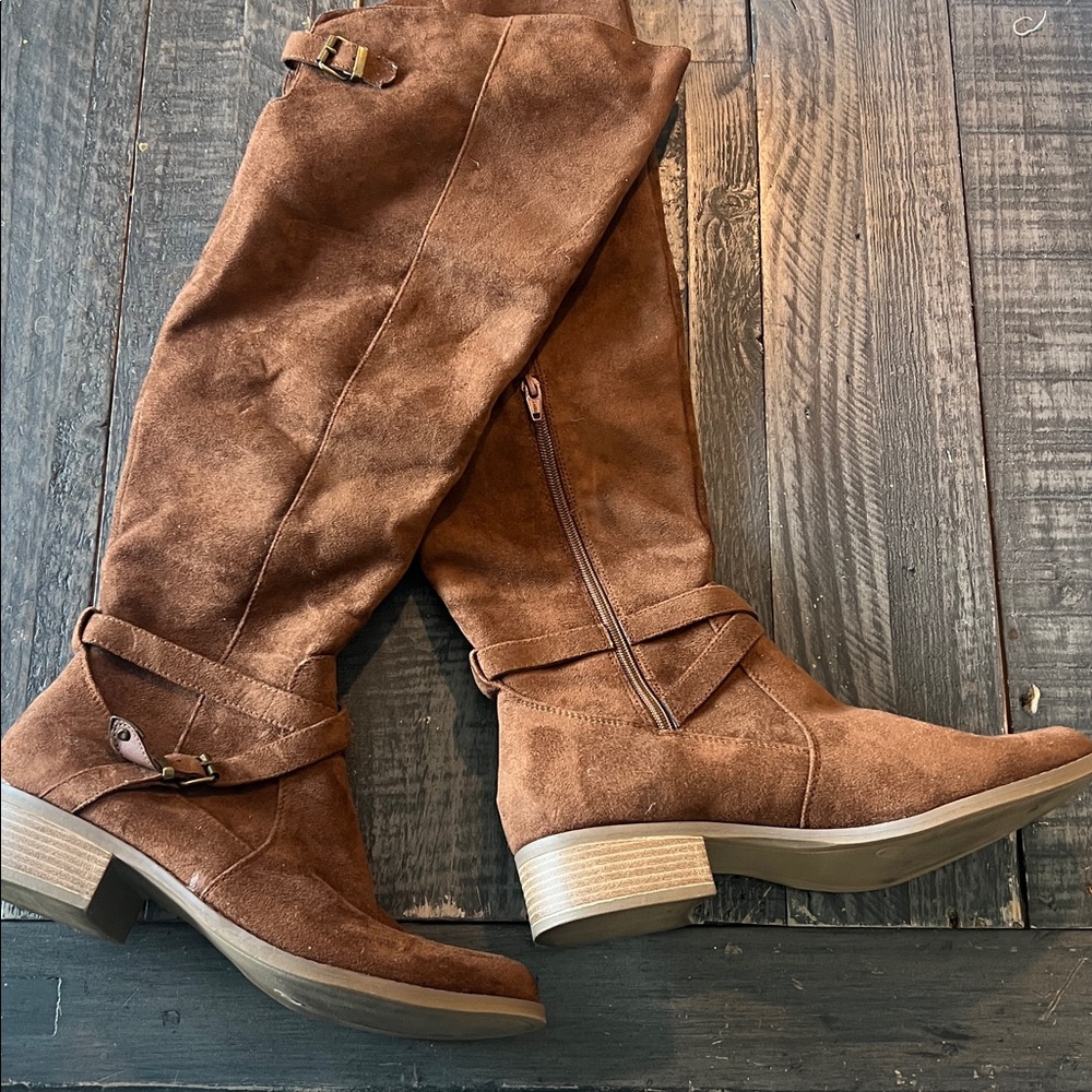Merona Tan Suede Boots